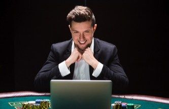 online gamer smiling