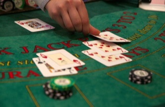 blackjack table