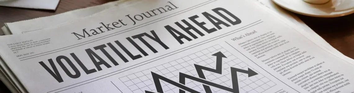 a newspaper, Market Journal, on a desk with the headline 